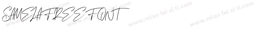 SAMELA FREE FONT字体转换
